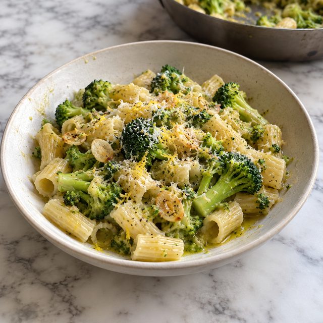Lemon Garlic Broccoli Pasta