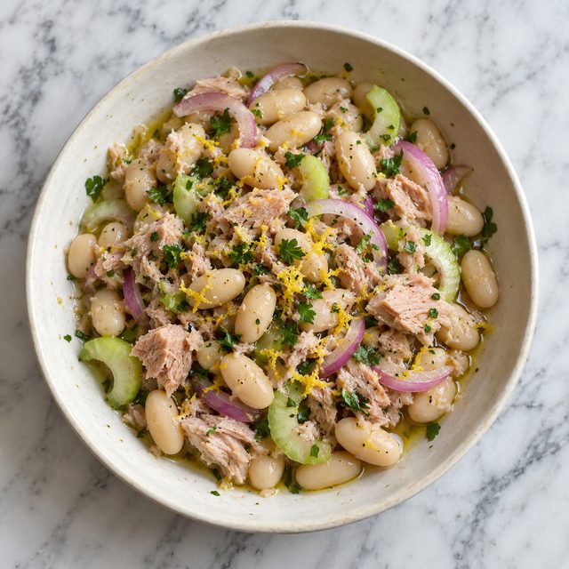 Tuscan Tuna and White Bean Bowls with Lemon and Parsley